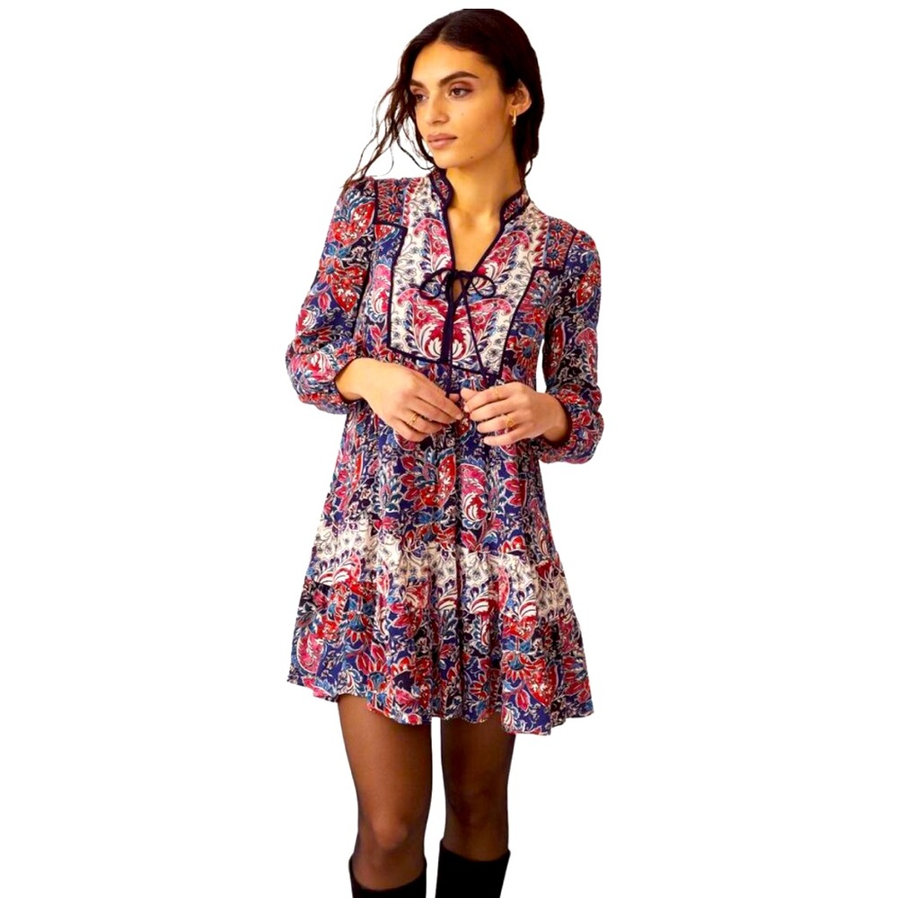 Anthropologie Long-Sleeve Mini Dress